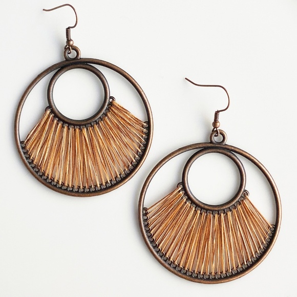 NEW "Dawn" Bronze Earrings (Brown) - Picture 1 of 7